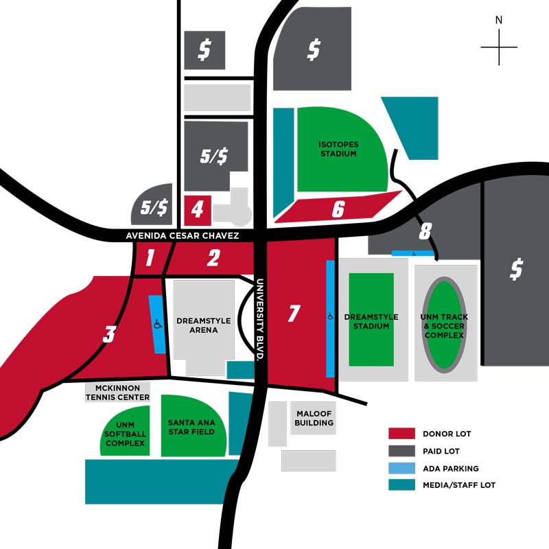 UNMH Parking Map