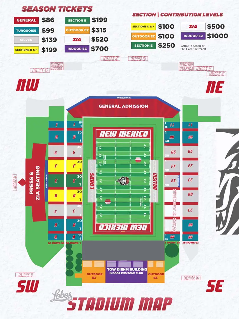 football stadium map